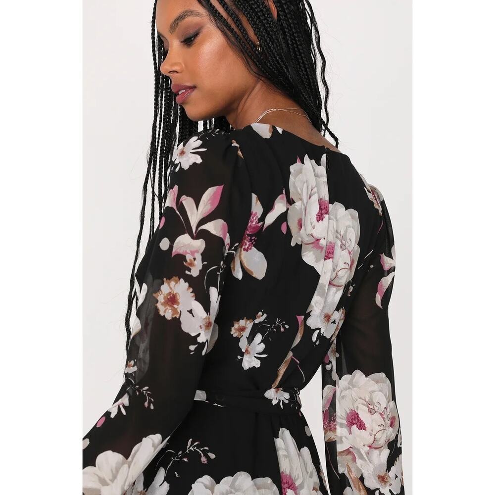 Lulus Wrap Around Midi Floral Dress - Picture 3 of 7